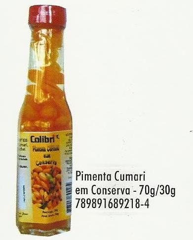 Pimenta Cumari em conserva 70ml