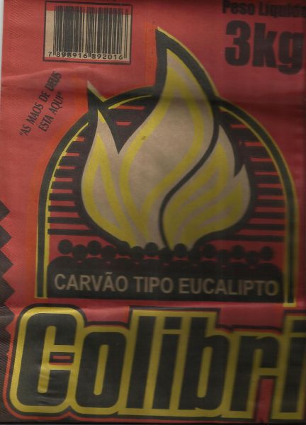 Carvão tipo eucalipto